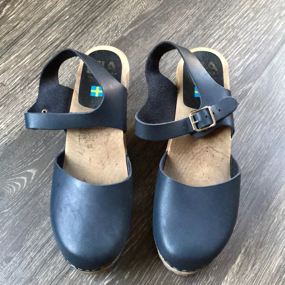 Swedish Hasbeens Mia Heeled Clog